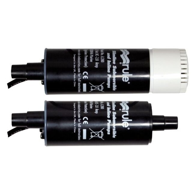Rule Rule iL200 Plus In-Line Submersible Pump 12V