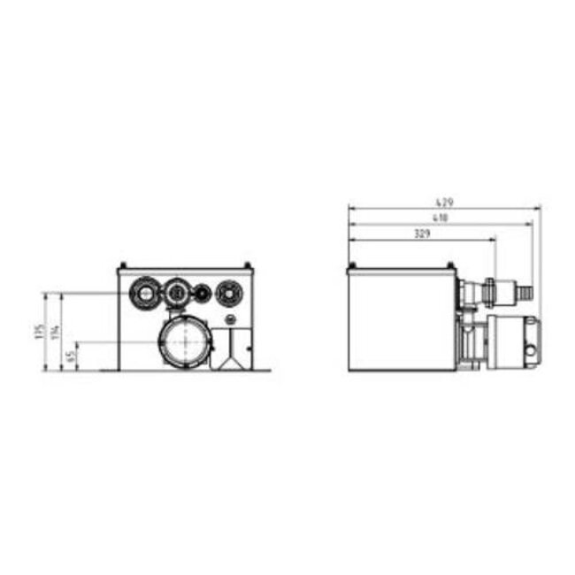 Rheinstrom Rheinstrom Drain station 12-volt stainless steel