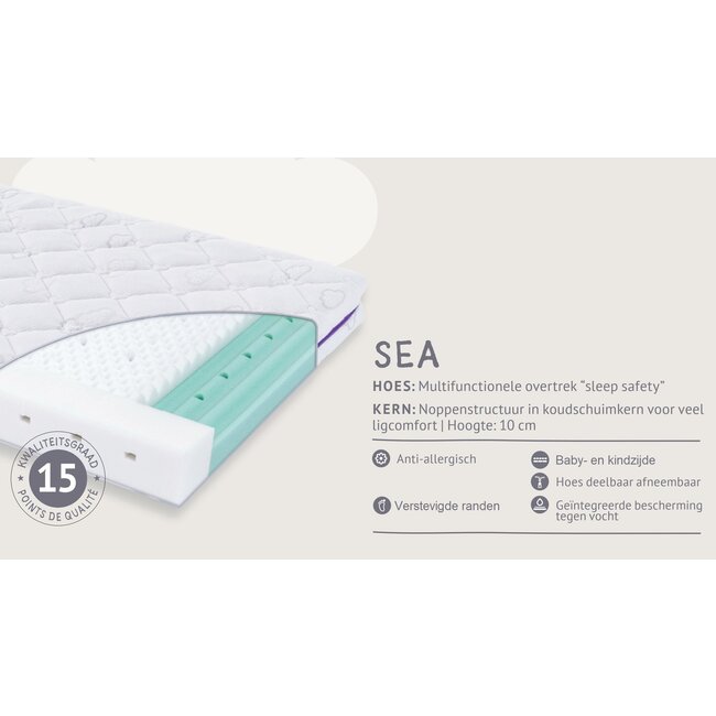 Träumeland Babymatras Sea 70x140cm