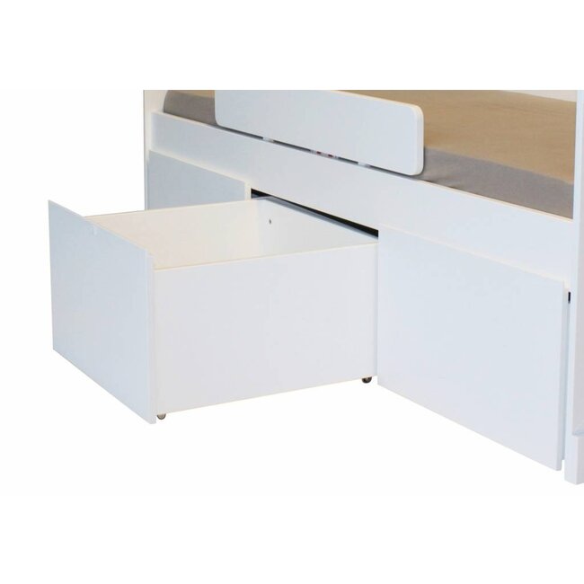 Lilli Furniture Bedbank Emma met 3 mega grote lades wit