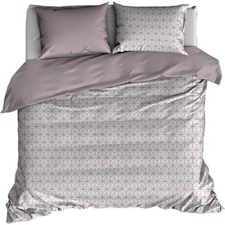 De Witte Lietaer Skyscraper dekbedovertrek Cloud grey 140x220cm