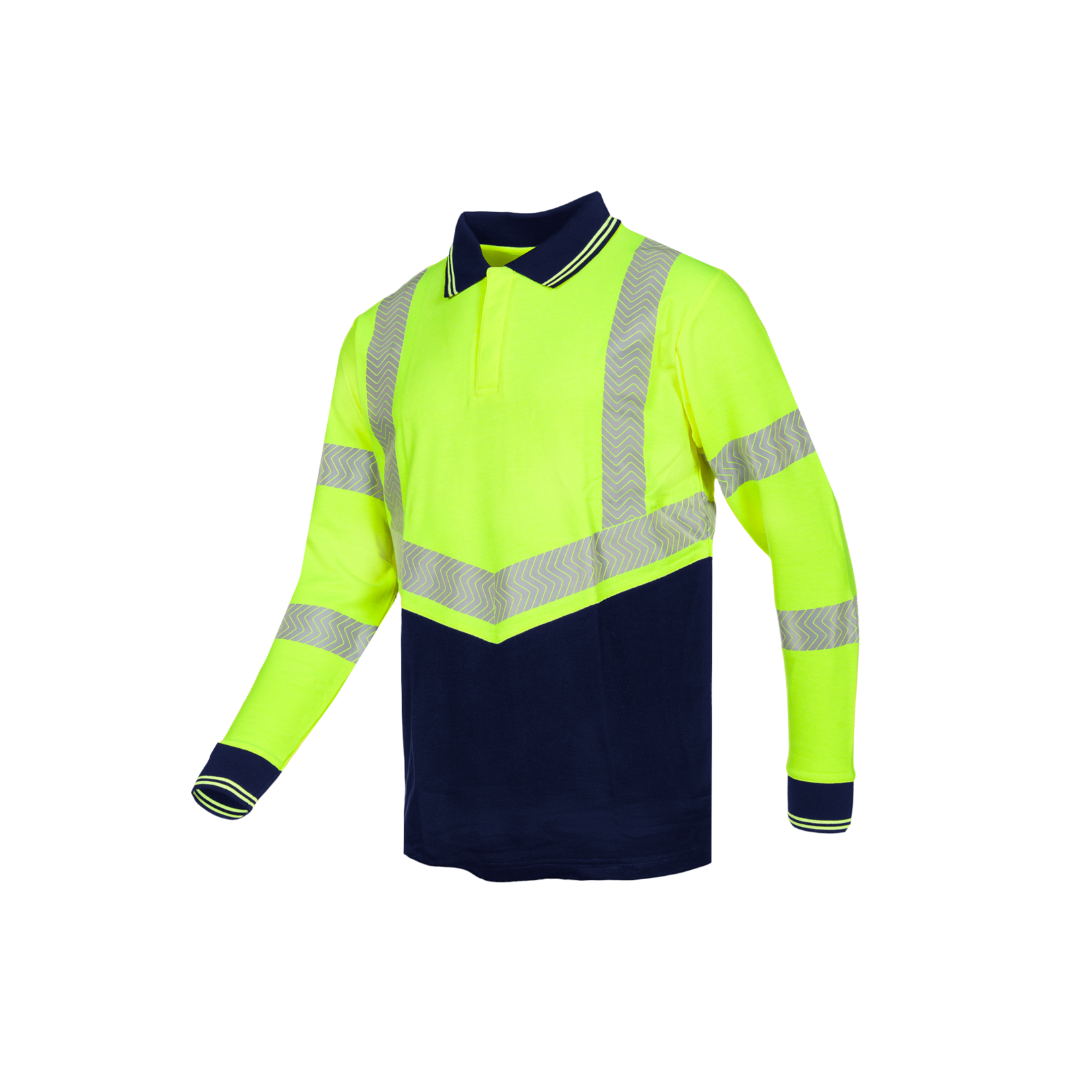 Long sleeved polo Sioen Ardva ARC Yellow/Navy (summer)