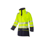 Sioen Vaski Hi-vis ladies rain jacket with ARC protection (winter)