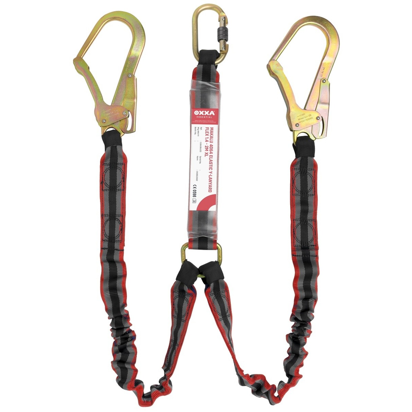 OXXA® Makalu 4064 Y safety line Flex XL with fall arrestor 1.5 m