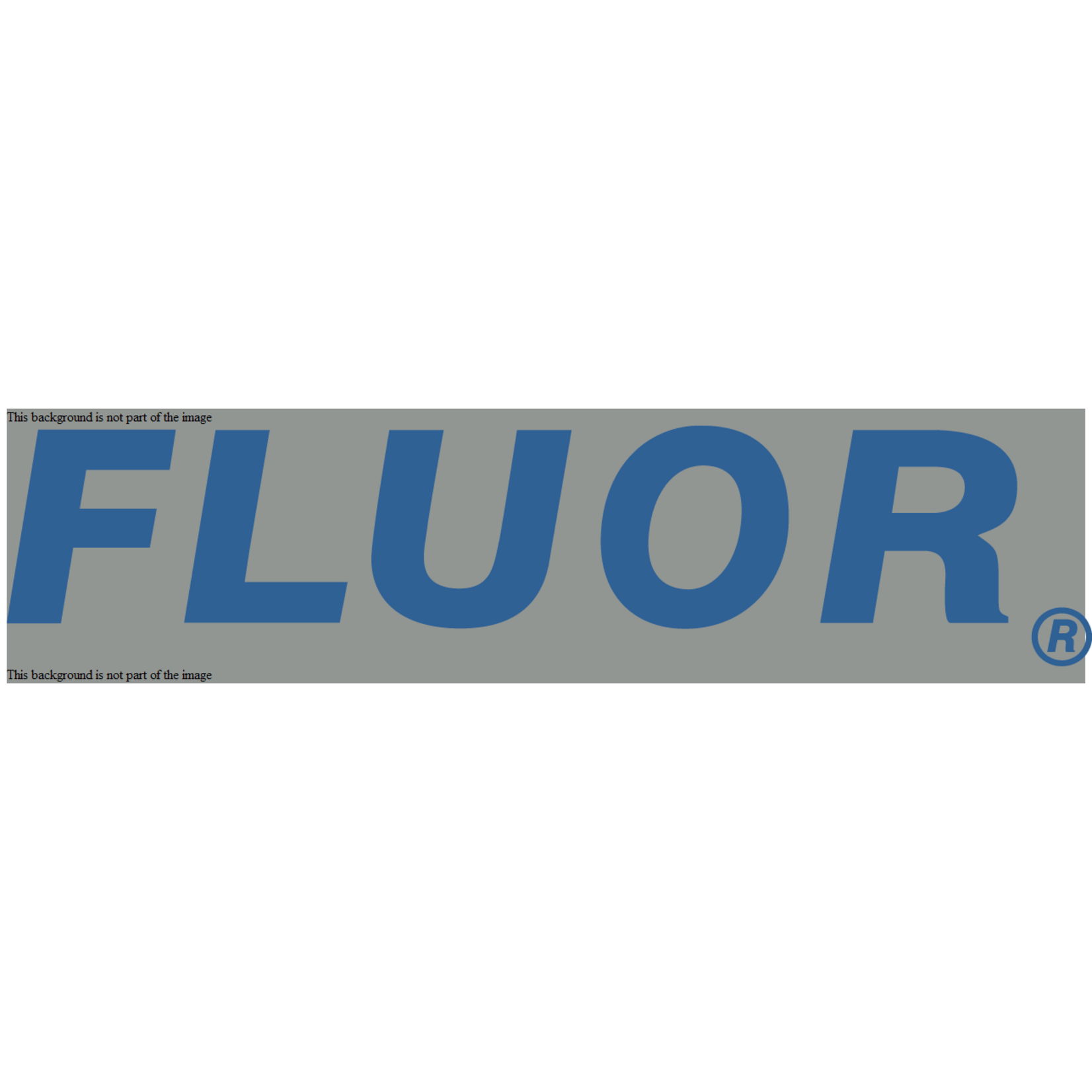 transfer chest logo "FLUOR" 90x20mm + placement