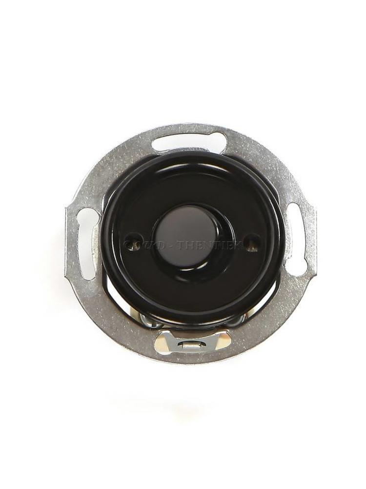 Bakeliet Wisselschakelaar Inbouw met Controlelampje – Zwart – Jaren ’30–’50