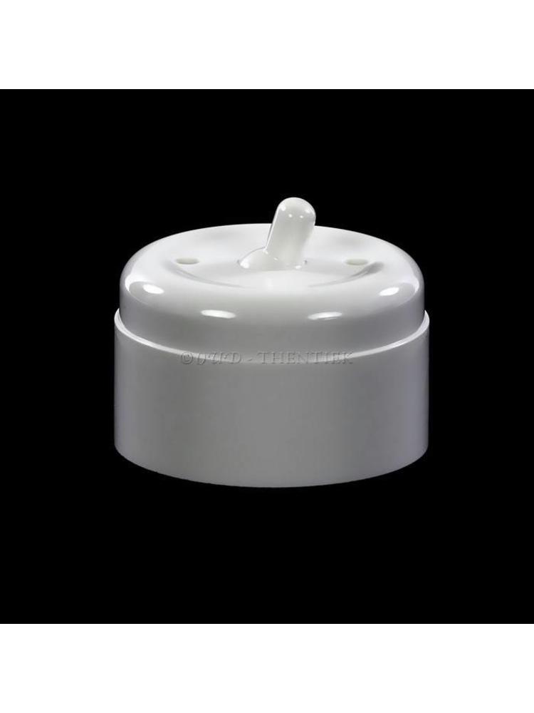 Bakeliet Wisselschakelaar Opbouw – Gebroken Wit – Jaren ’30–’60