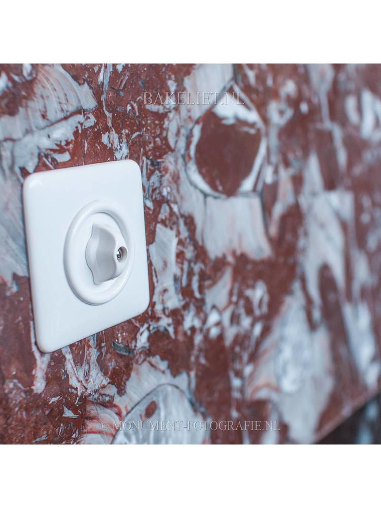 Oude schakelaar - Porselein schakelaar - Retro schakelaar