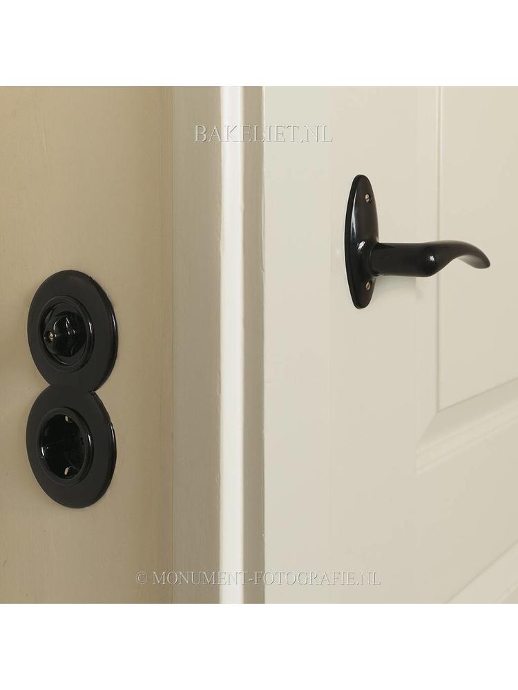Bakeliet Wisselschakelaar Inbouw – Zwart – Jaren ’30–’50