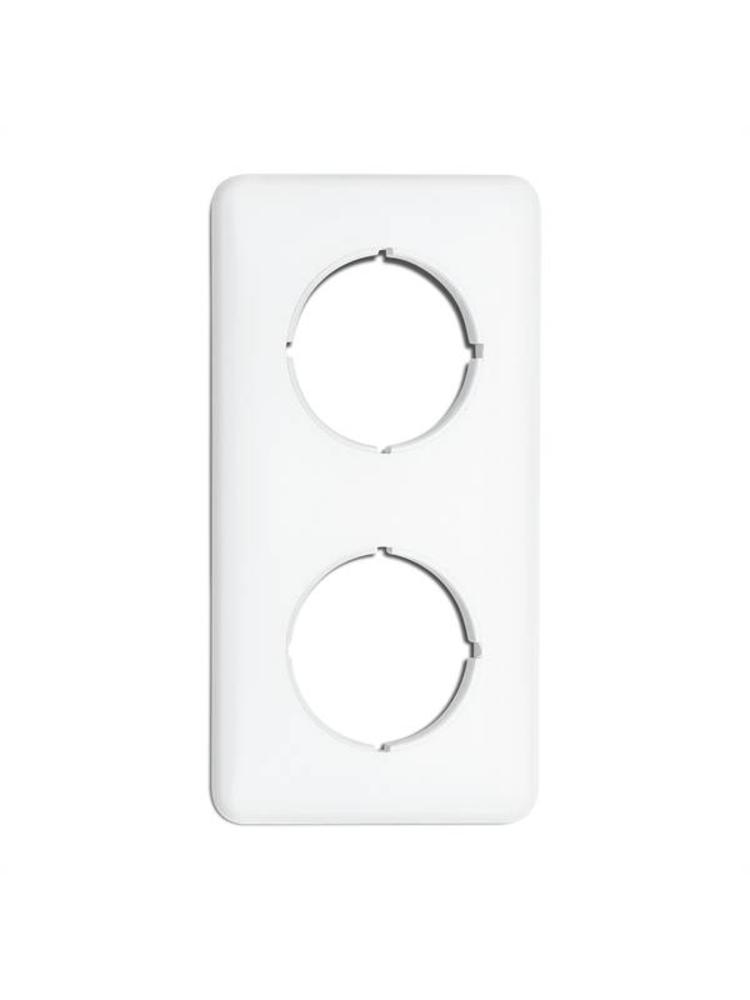 Bakeliet Retro Afdekraam – Dubbel – Inbouw – Gebroken Wit