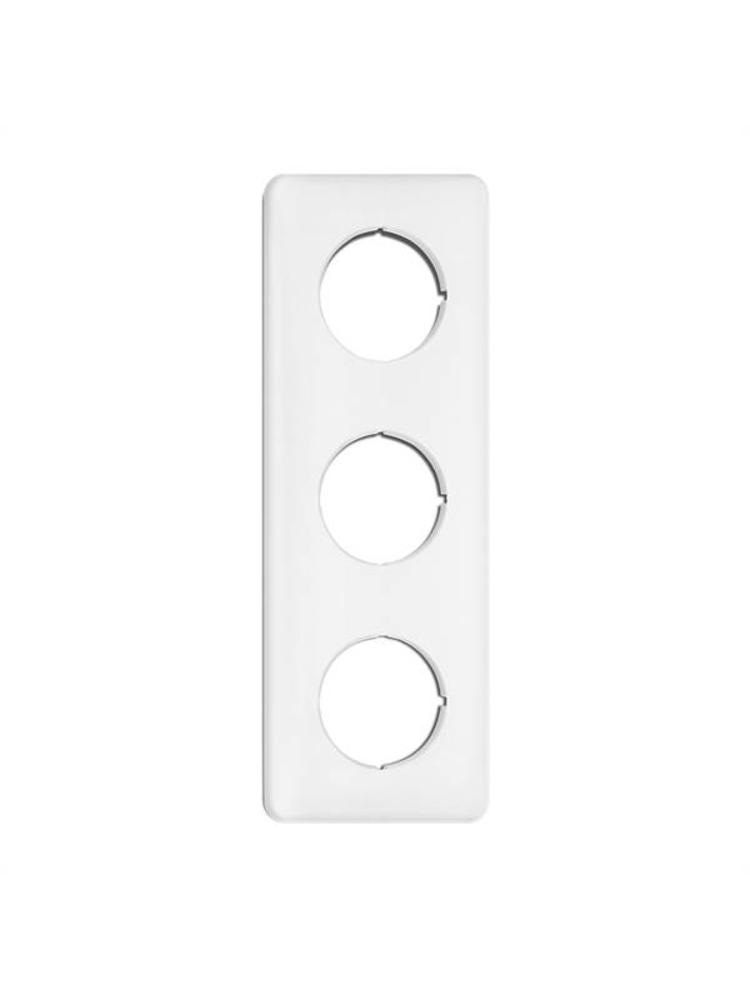 Bakeliet Afdekraam Driedubbel Inbouw – Gebroken Wit – Jaren ’30–’60