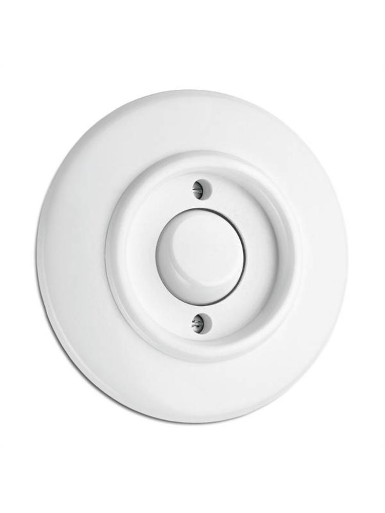 Bakeliet Retro Pulsschakelaar – Inbouw – Gebroken Wit