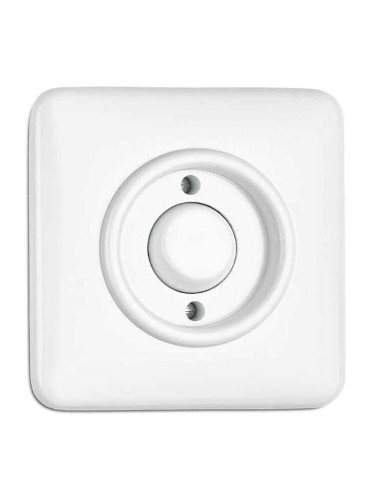Bakeliet Pulsschakelaar Inbouw – Gebroken Wit – Jaren ’30–’60