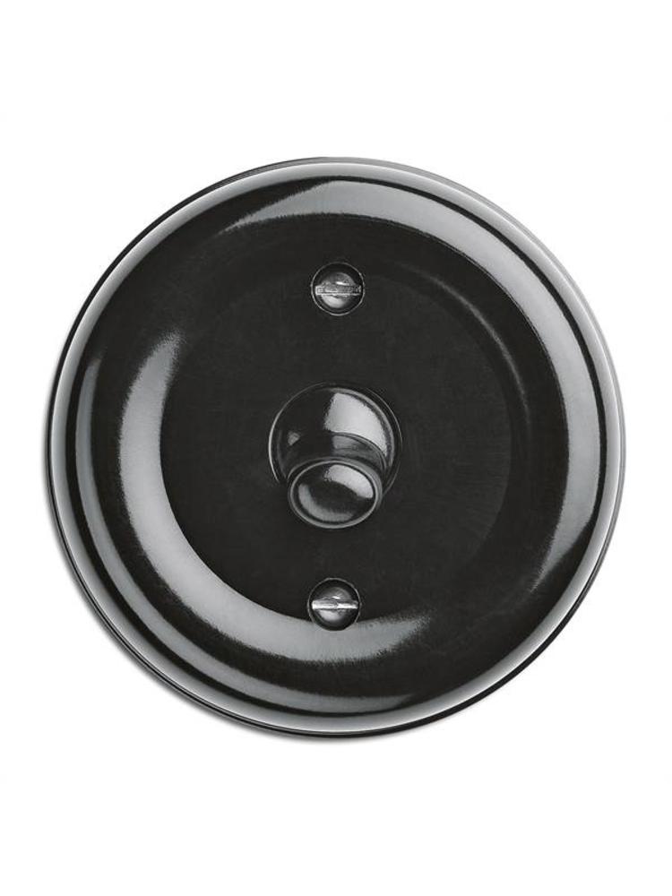 Bakeliet Kruisschakelaar Opbouw – Zwart – Jaren ’30–’50