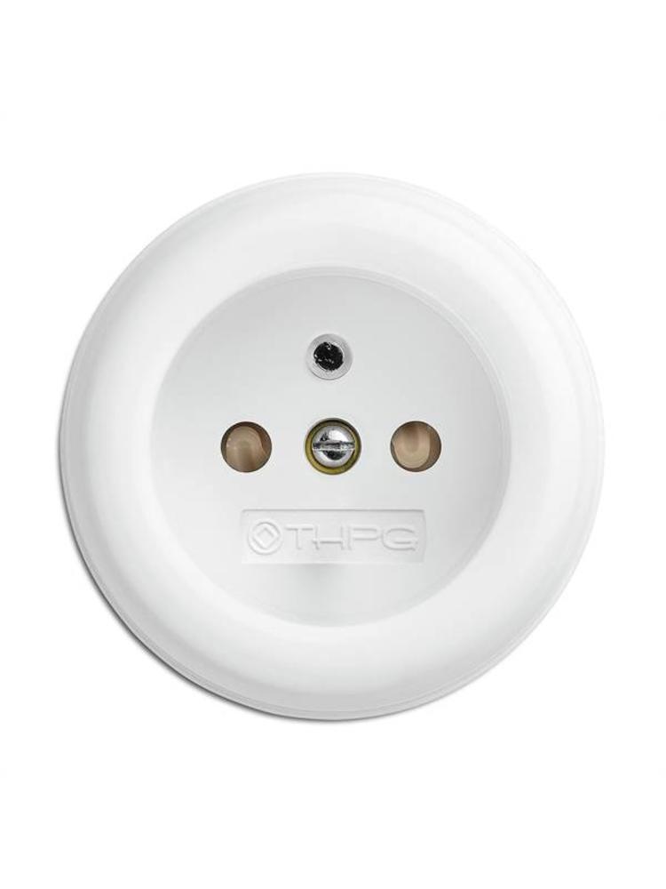 Bakeliet stopcontact opbouw - THPG stopcontact - Retro stopcontact