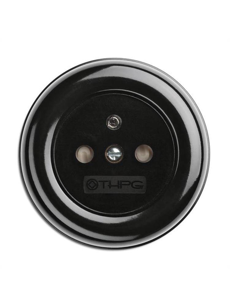 Bakeliet stopcontact opbouw - THPG stopcontact - Retro stopcontact