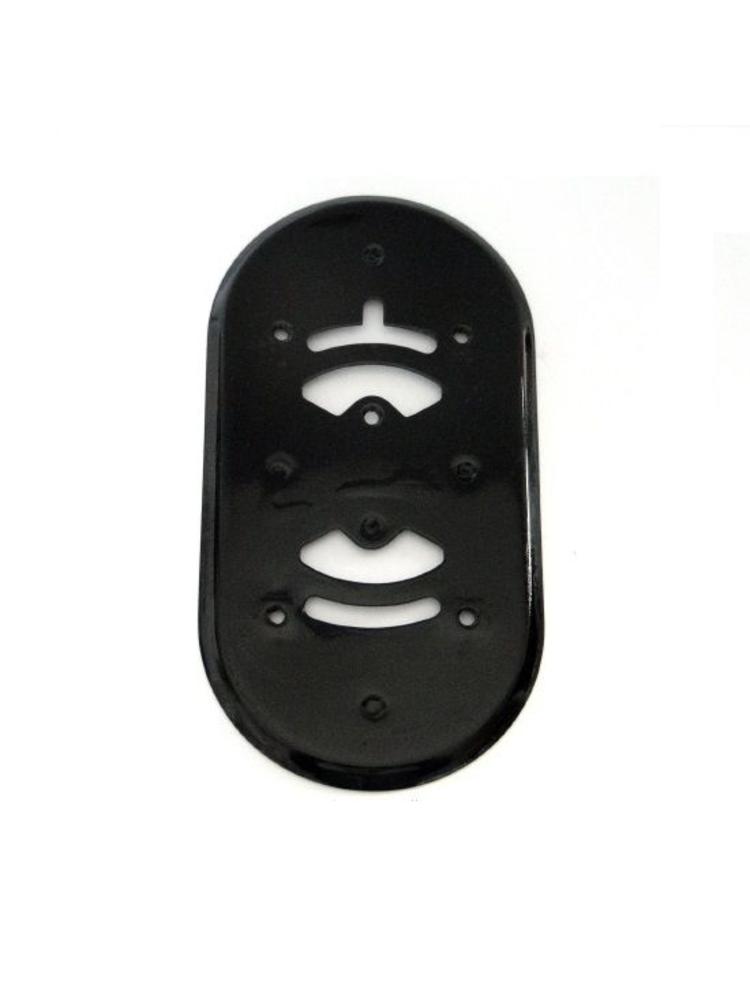 Bakeliet Montageplaat Dubbel Opbouw – Jaren ’30 – Zwart