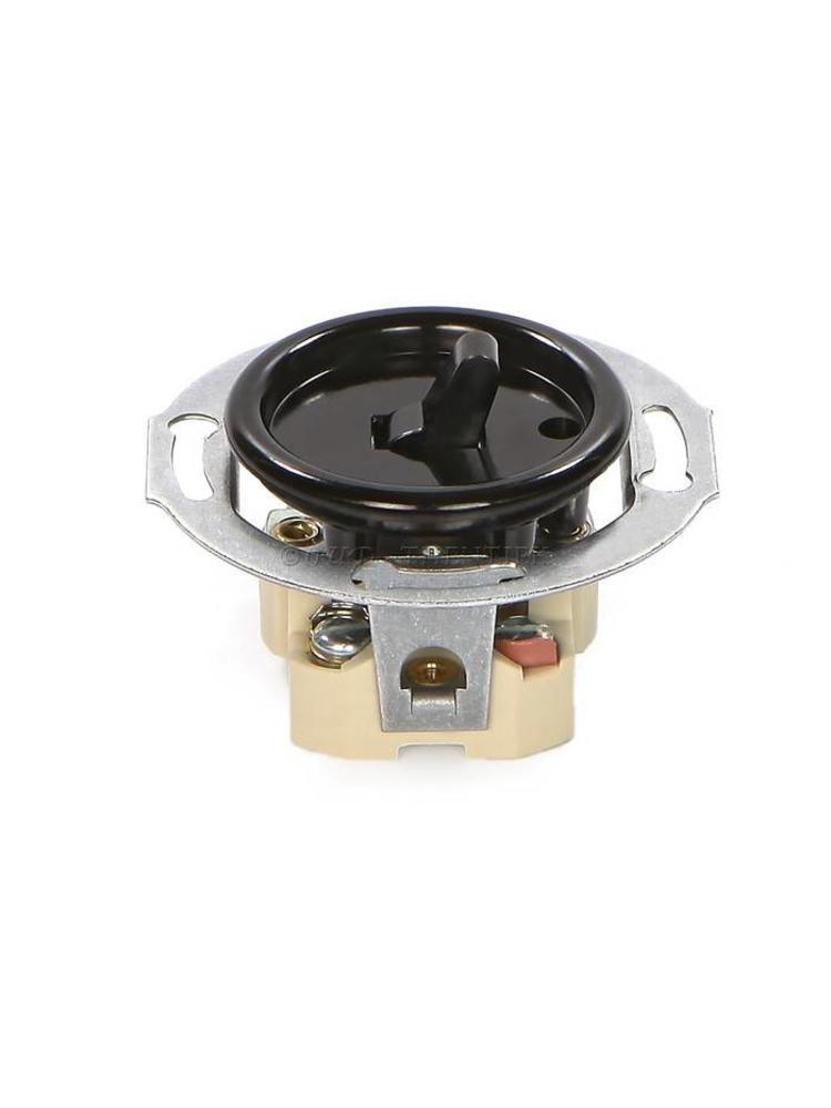 Bakeliet Wisselschakelaar Inbouw – Zwart – Jaren ’30–’50