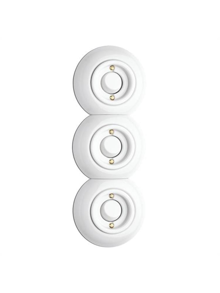 Porselein Middenafdekraam – Inbouw – Crème Wit – 1920-serie