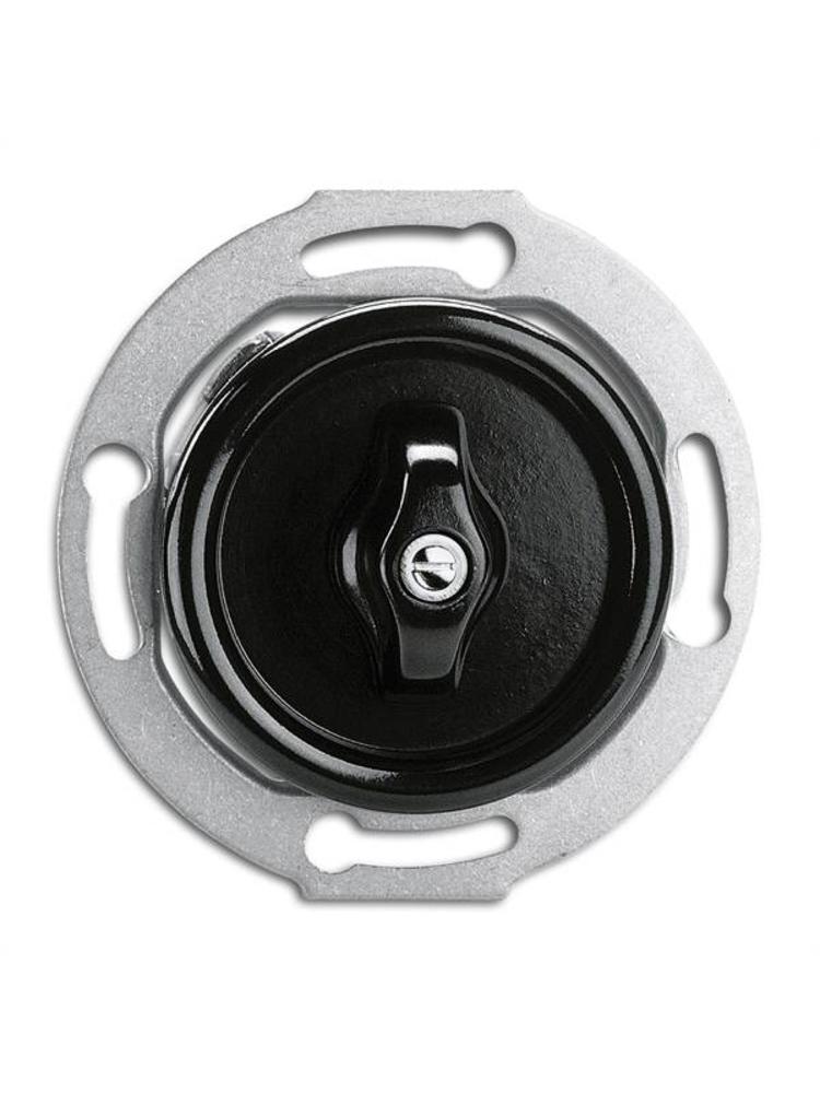 Bakeliet Kruisschakelaar Inbouw – Jaren ’30 – Zwart