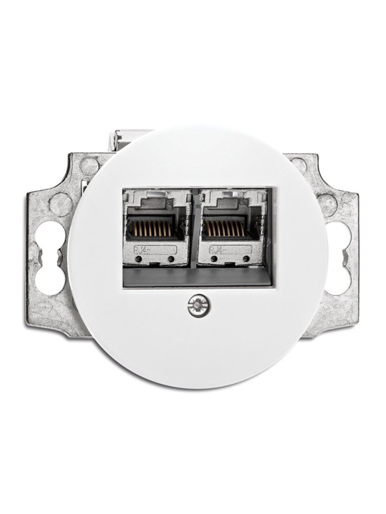 2 x RJ45 data wandcontactdoos 1920