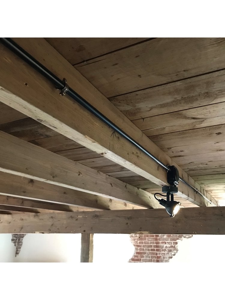 Stalen Elektrabuis 16 mm – Opbouw – Zwart – 1930-serie