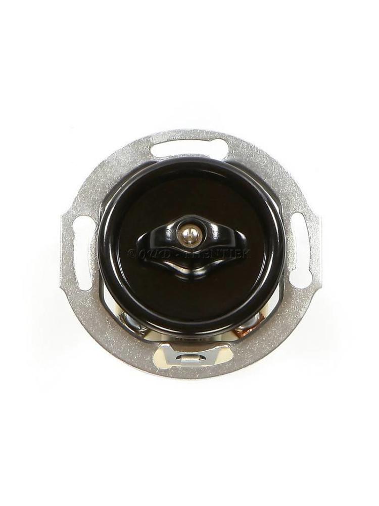 Bakeliet Serieschakelaar Inbouw – Zwart – Jaren ’30–’50