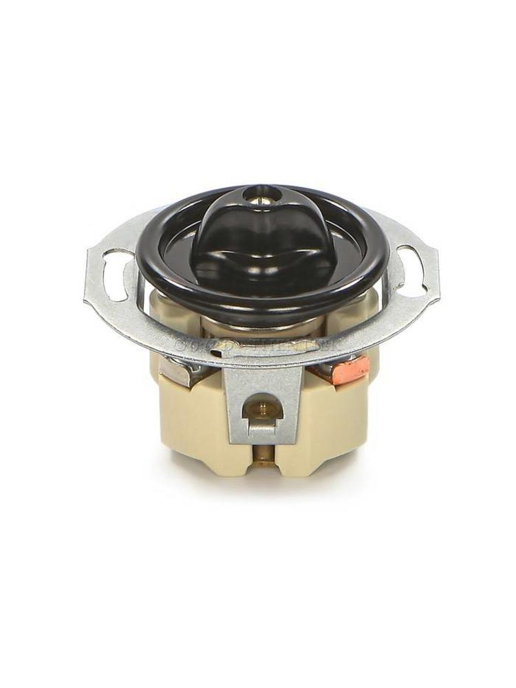 Bakeliet Serieschakelaar Inbouw – Jaren ’30 – Zwart