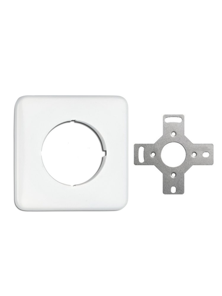 Bakeliet Montageplaat Vierkant Opbouw – Gebroken Wit – 1930-serie