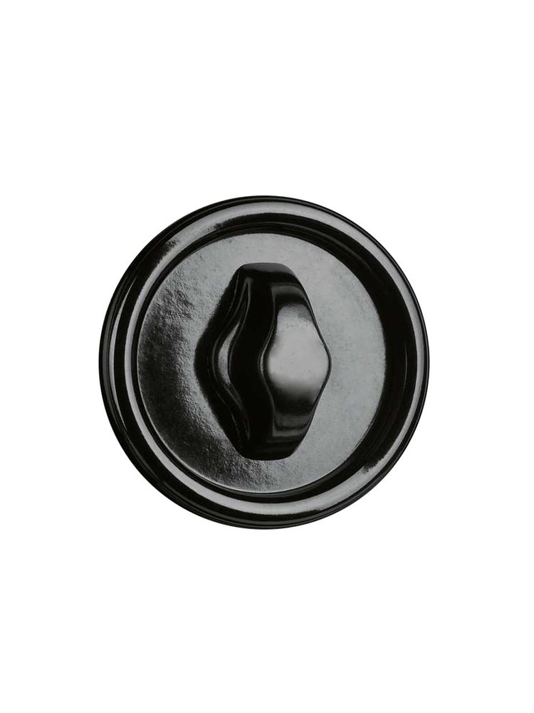 Bakeliet Retro Dimmerknop Inbouw – Zwart – 1930-serie