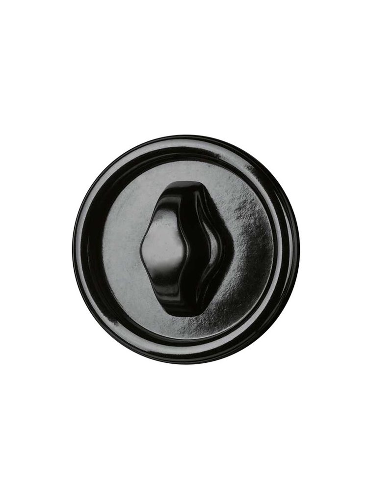 Bakeliet Retro Dimmerknop Inbouw – Zwart – 1930-serie