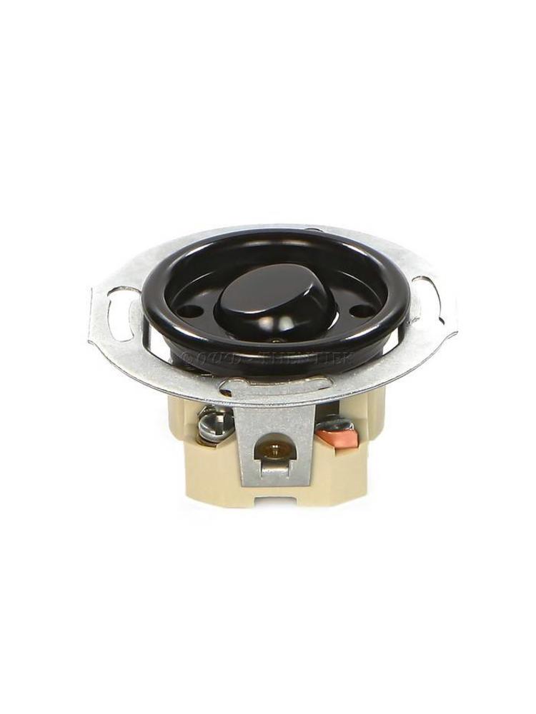 Bakeliet Kruisschakelaar Inbouw – Zwart – Jaren ’30–’50