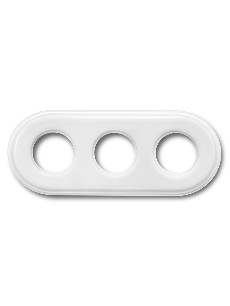 Porselein Driedubbel Afdekraam Inbouw – Jaren ’10 – Wit