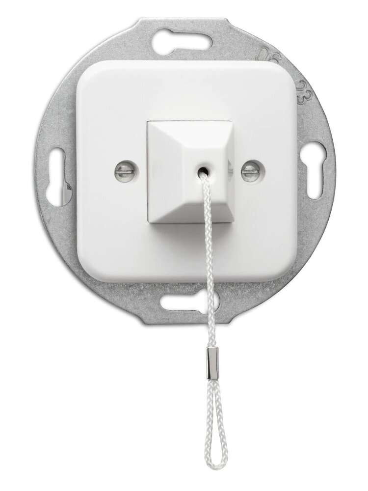 Bakeliet Wisselschakelaar Inbouw – Gebroken Wit – Jaren ’30–’60