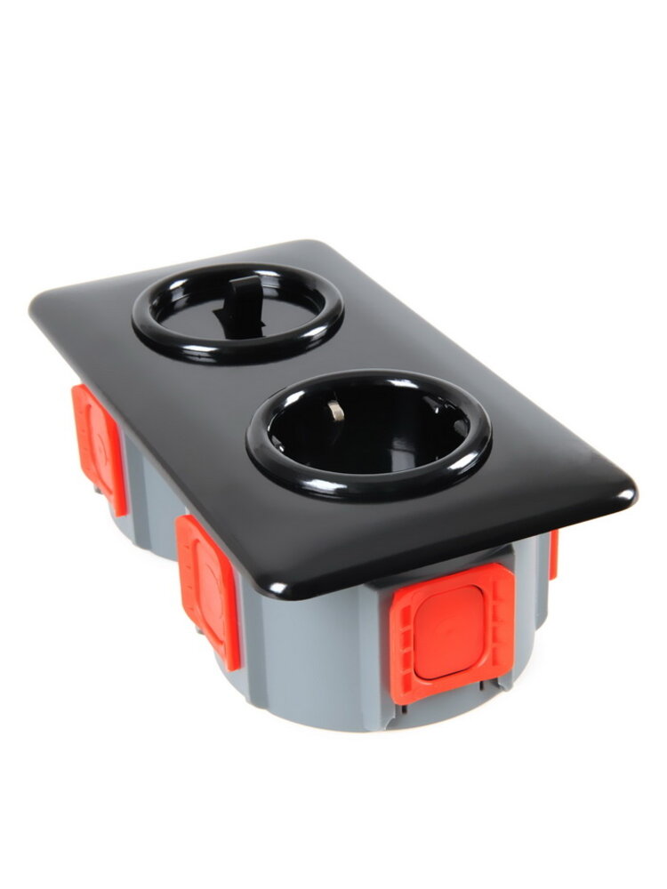 Bakeliet afdekraam inbouw - THPG schakelmateriaal - Retro schakelaar