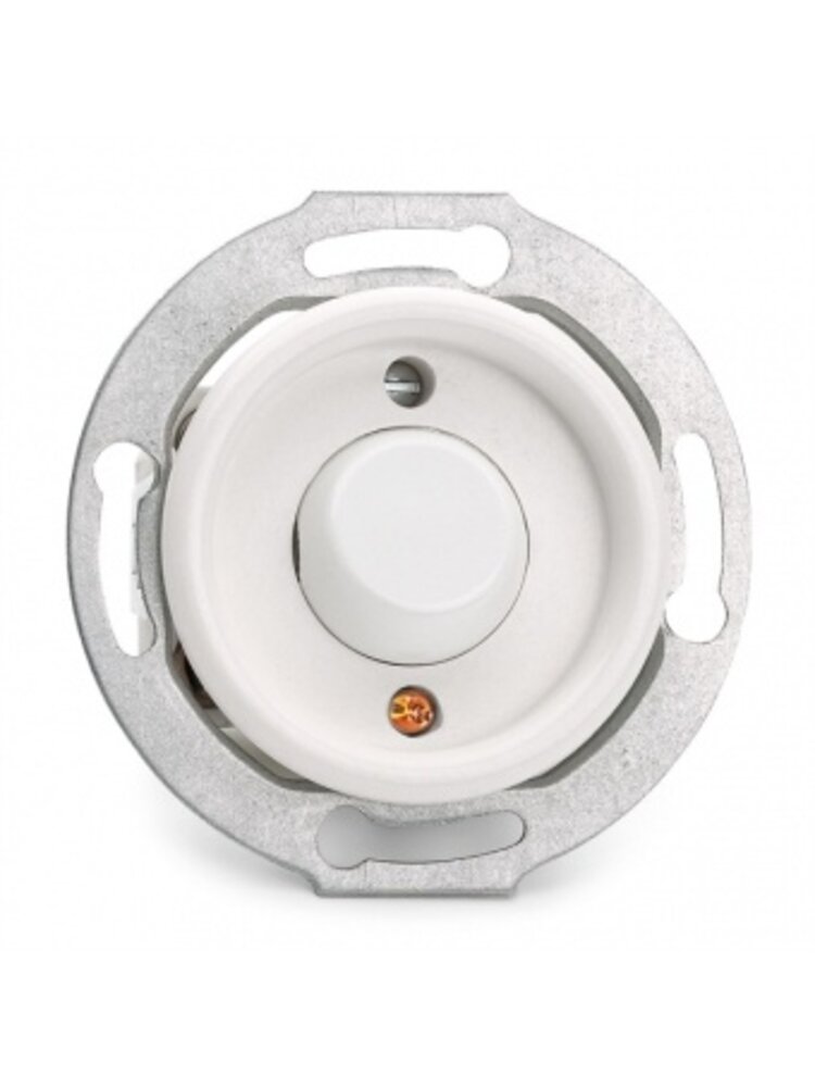 Bakeliet Wisselschakelaar met Controlelampje – Gebroken Wit – Jaren ’30–’60