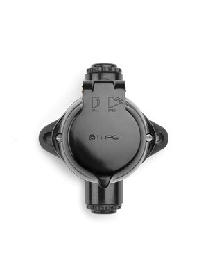 Bakeliet IP44 stopcontact (NL kindveilig) 1930