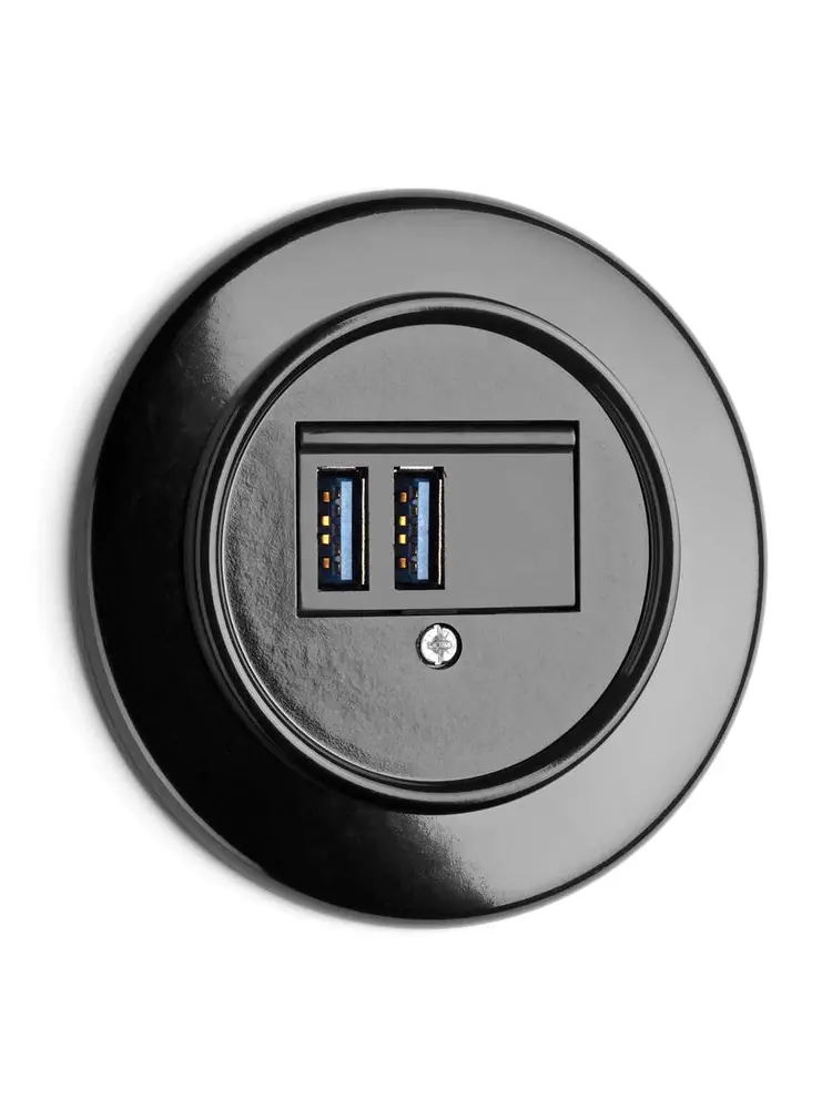 Bakeliet stopcontact inbouw - THPG stopcontact - Retro stopcontact