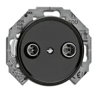 Bakeliet COAX Wandcontactdoos