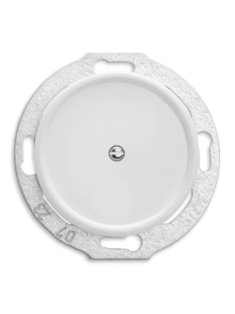 Bakeliet Retro Blindplaat – Schroefbevestiging – Inbouw – Gebroken Wit