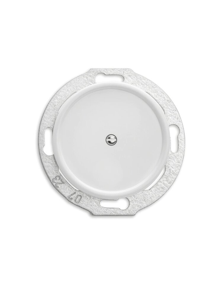 Bakeliet Retro Blindplaat – Schroefbevestiging – Inbouw – Gebroken Wit