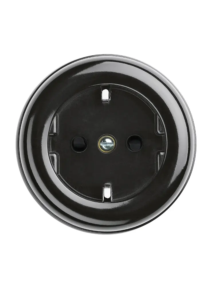 Bakeliet stopcontact opbouw - THPG stopcontact - Retro stopcontact