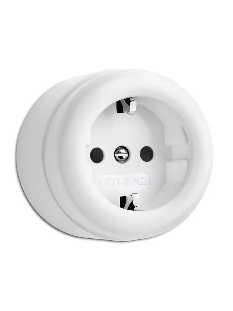 Bakeliet stopcontact opbouw - THPG stopcontact - Retro stopcontact