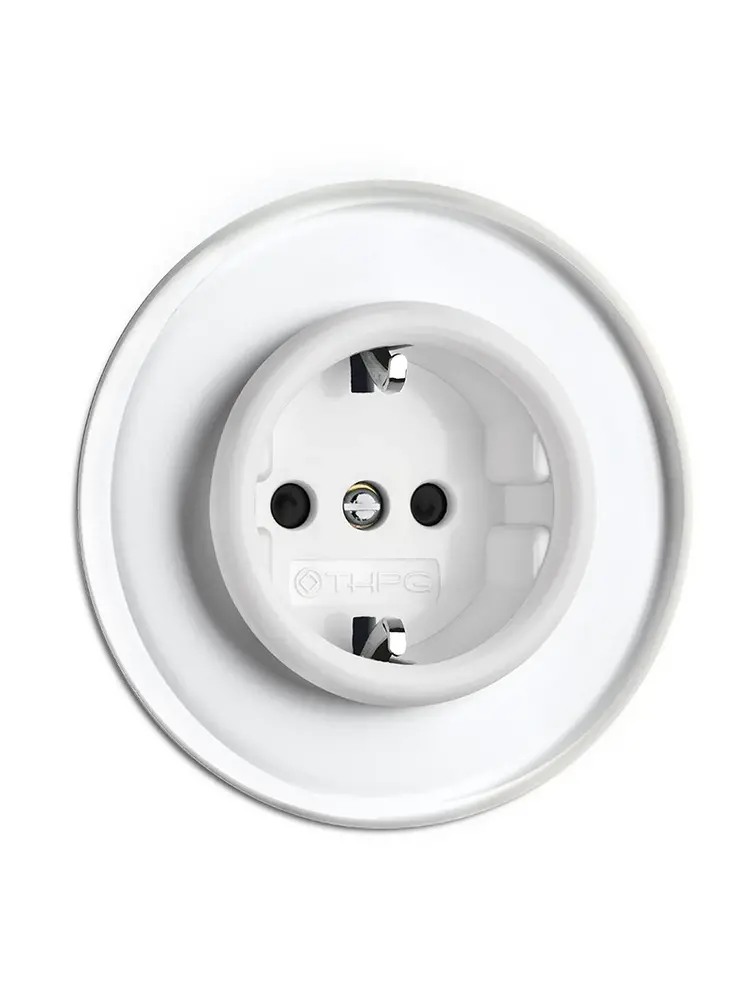 Bakeliet stopcontact inbouw - THPG stopcontact - Retro stopcontact