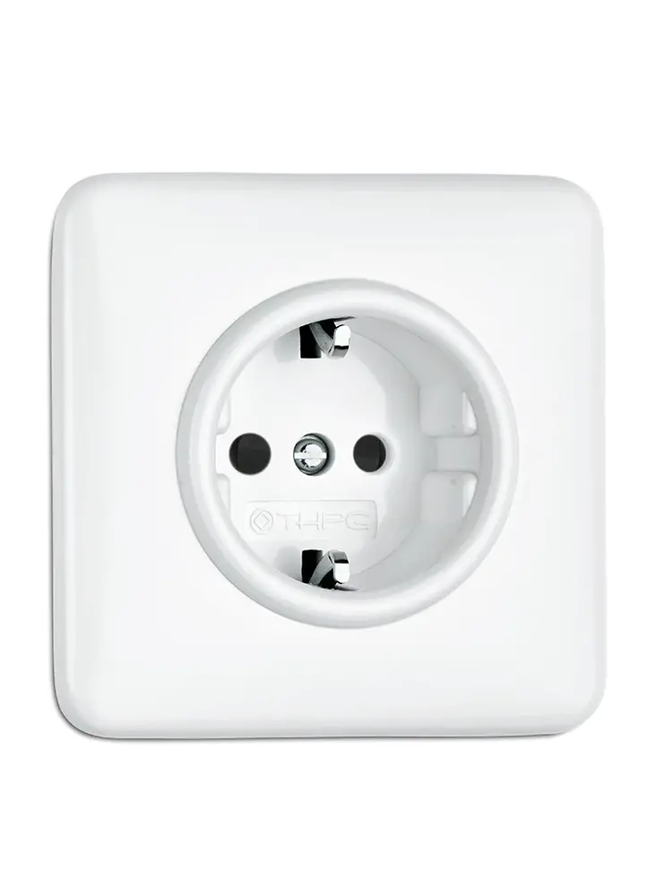 Bakeliet stopcontact inbouw - THPG stopcontact - Retro stopcontact