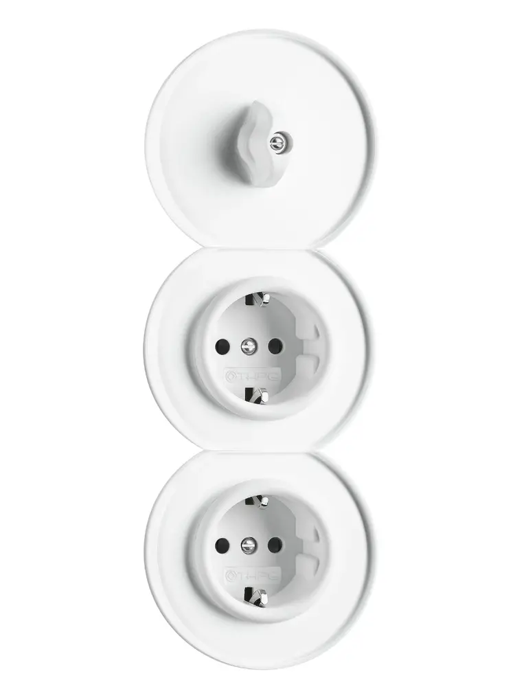 Bakeliet stopcontact inbouw - THPG stopcontact - Retro stopcontact