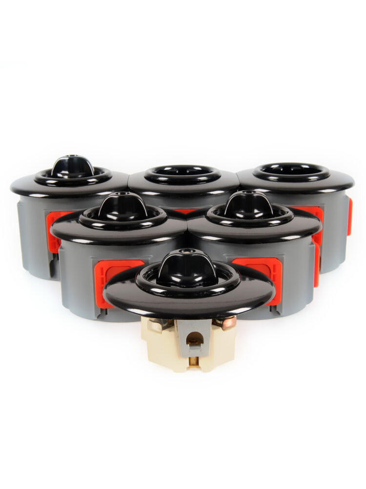 Bakeliet Dubbelpolige Schakelaar – Inbouw – Jaren ’30 – Zwart