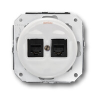 Porselein 2 x RJ45 data 1910