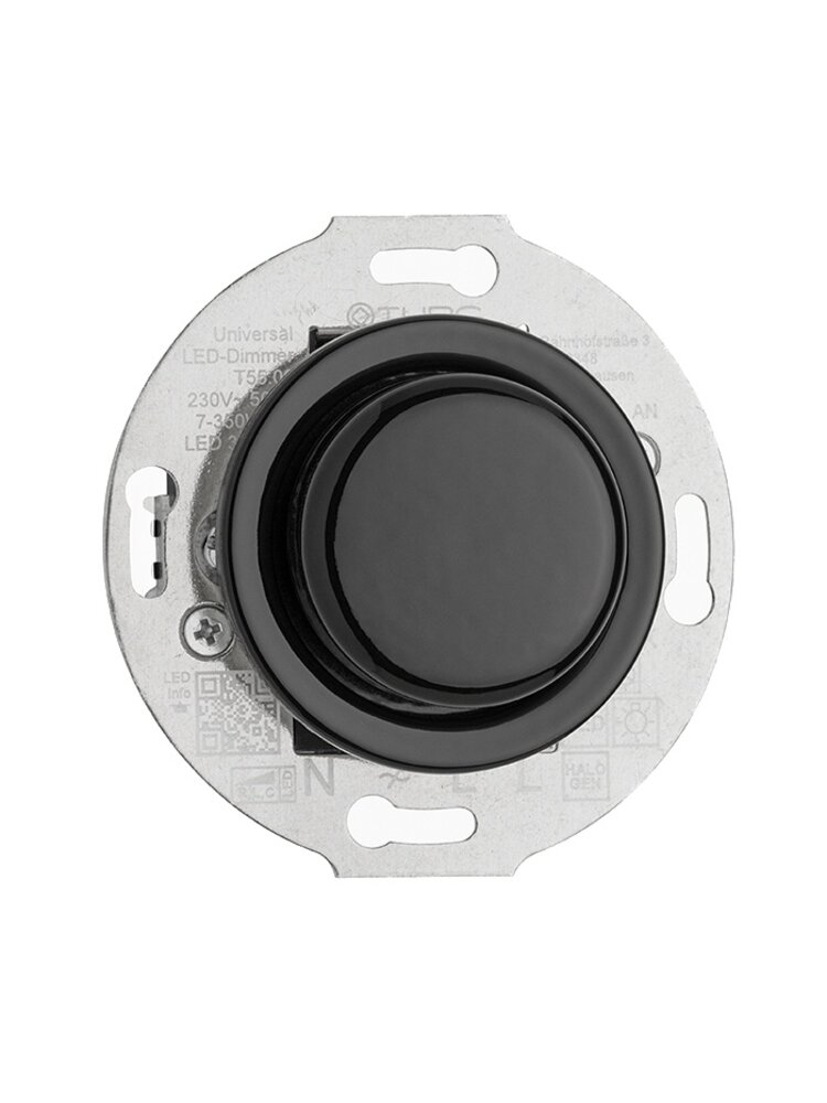 Porselein Inbouw Dimmer (3–100 watt) – Jaren ’20–’40-stijl