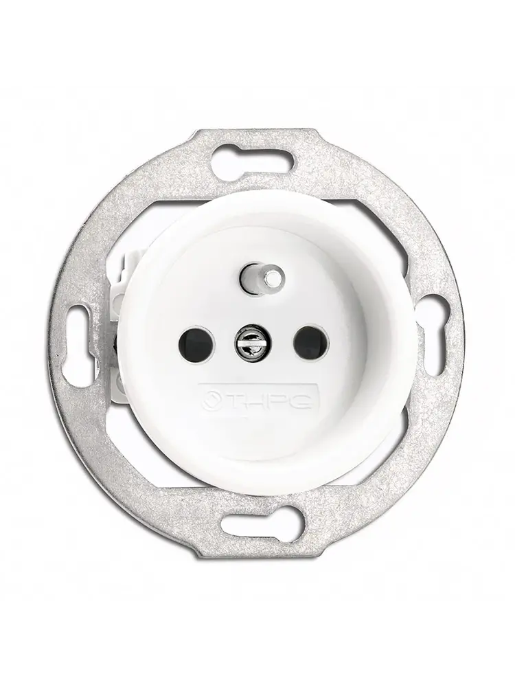 Bakeliet stopcontact inbouw - THPG stopcontact - Retro stopcontact